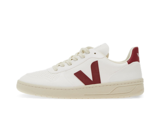 Sneakers og sko Veja V-10 White/ Marsala Hvid | VX0703279B