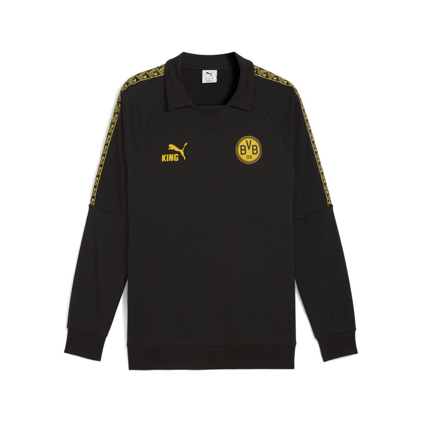 Sweatshirt Puma Borussia Dortmund KING Drill Top Sort | 782583_10