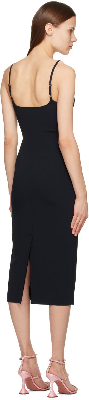 Kjole Blumarine Midi Dress With Sequin Hearts Sort | P322A316A, 2