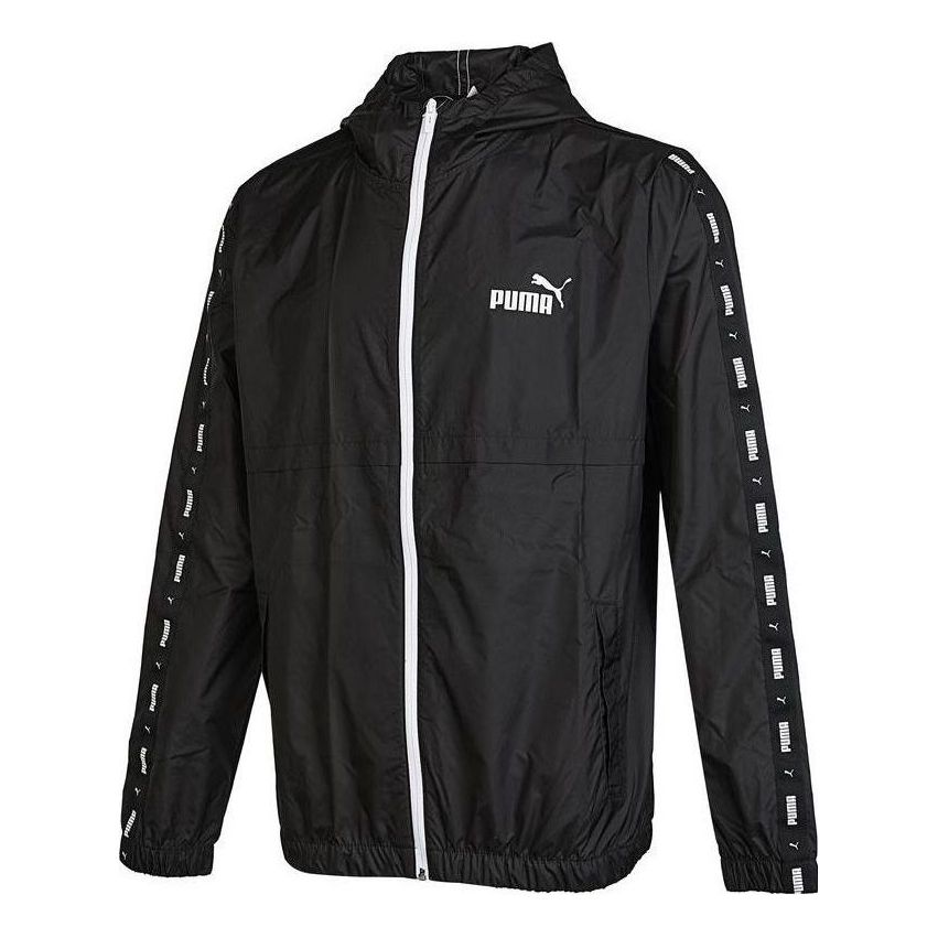 Vindjakke Puma Taped Sports Jacket Sort | 849499-01, 0