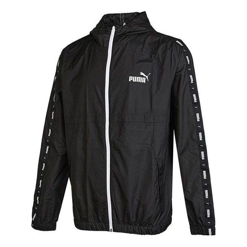 Vindjakke Puma Taped Sports Jacket Sort | 849499-01