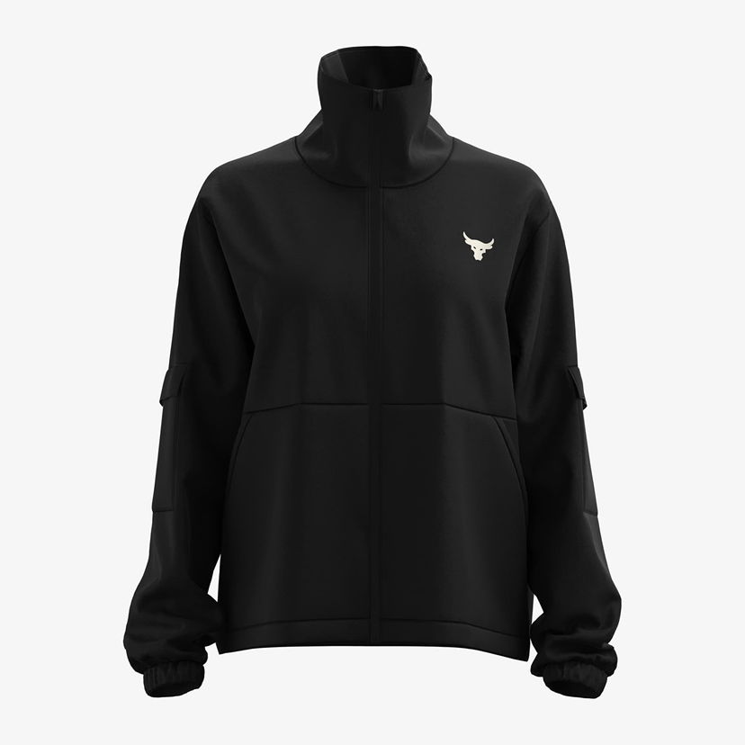 Jakke Under Armour Project Rock Woven Jacket Sort | 1365993-001