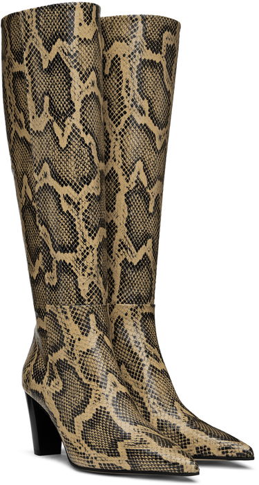 Tøj Aeyde Aeyde Cecilia Tall Boots Beige | A11-KB-PECP75BL83-FW24-957-064, 3