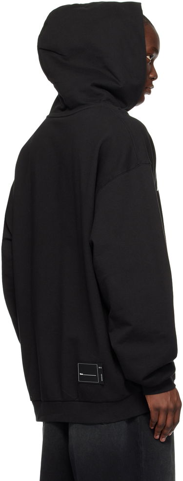 Sweatshirt We11done Printed Hoodie Sort | WD-TH3-22-729-U-BK, 2