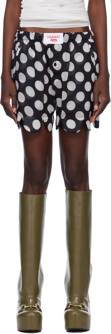 Boksere Charles Jeffrey Loverboy Charles Jeffrey LOVERBOY Scalloped Boxer Shorts Sort | 54030401, 0
