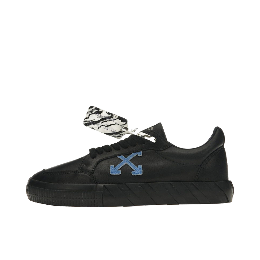 Sneakers og sko Off-White Vulc Low Black/Blue Leather SS21 Sort | OMIA085R21LEA0011045