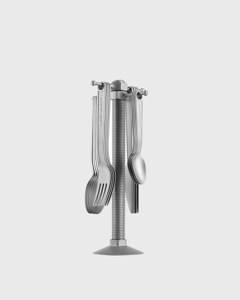 Flexstyle Alessi 16-Piece Silver Tableware Set Metalisk | VA02-SET