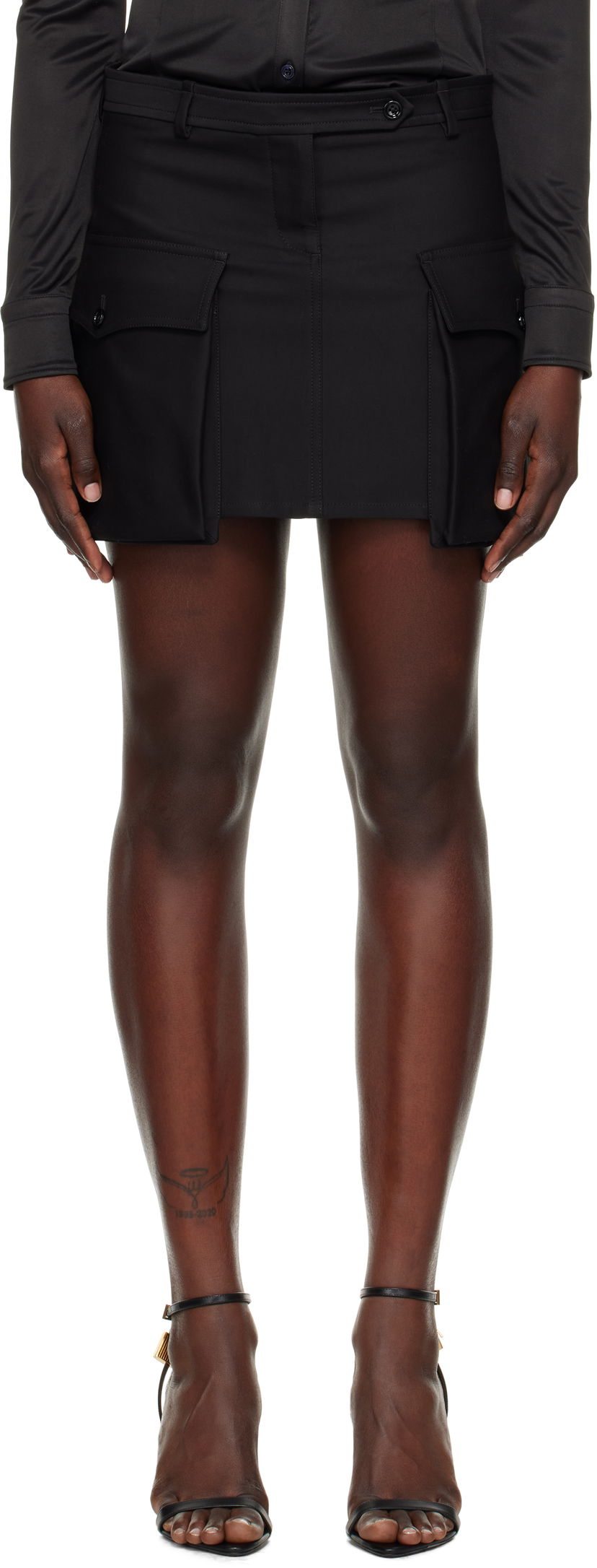 Nederdel Tom Ford Tom Ford Large Patch Pocket Miniskirt Sort | GC5767-FAX1402