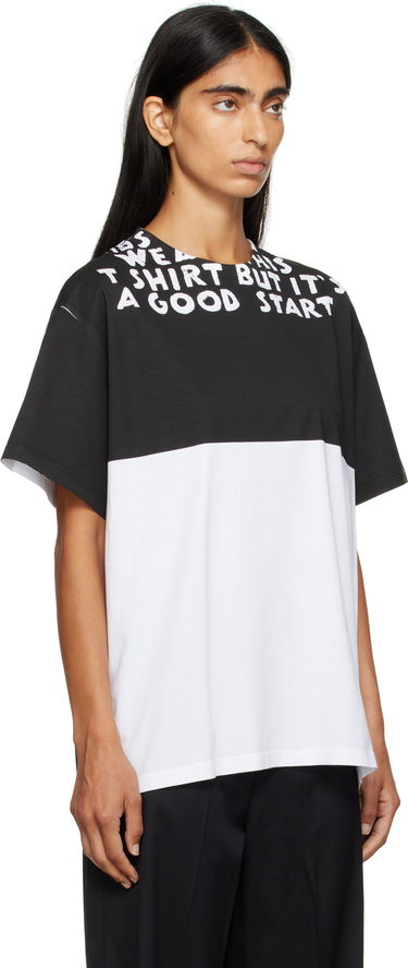 T-shirt Maison Margiela MM6 Maison Margiela Two-Tone T-Shirt Sort | SH2GC0033 M20048, 1