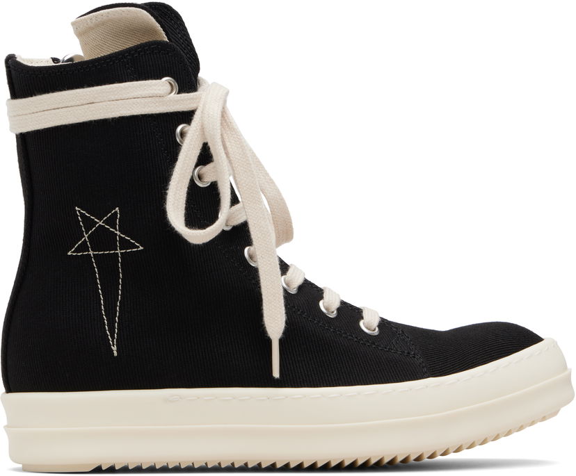 Sneakers og sko Rick Owens Rick Owens DRKSHDW Concordians Vegan Sort | DS02E7807 DOEM8