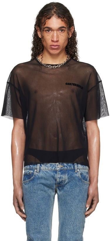 T-shirt Jean Paul Gaultier Shayne Oliver Edition Mesh T-Shirt Sort | 24/27-U-TS081I-T001-0000, 0