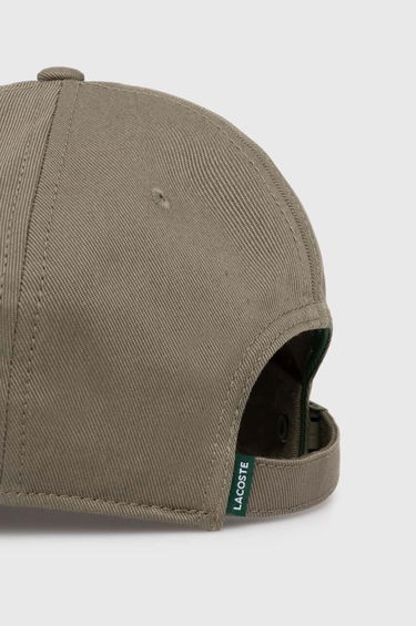 Kasket Lacoste Adjustable Organic Cotton Twill Cap Sort | RK9871, 2