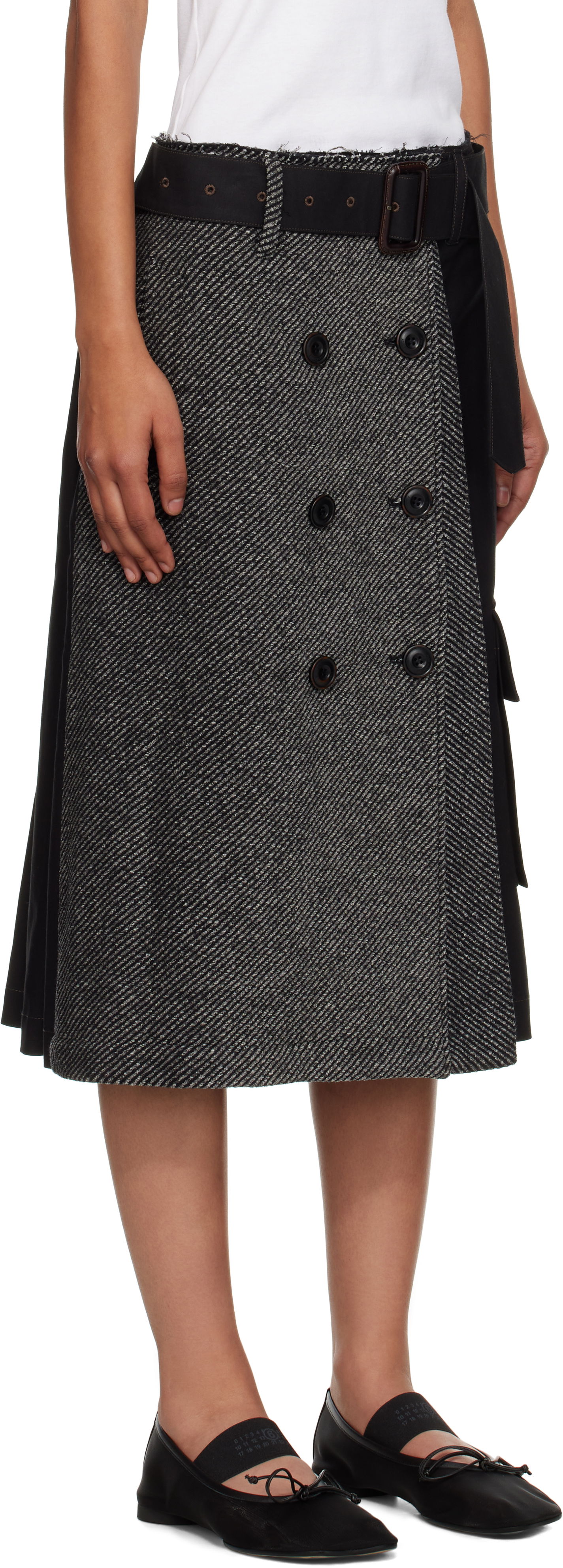 Nederdel Andersson Bell Andersson Bell Whitney Trench Pleated Midi Skirt Sort | apa848w, 1