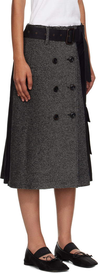 Nederdel Andersson Bell Andersson Bell Whitney Trench Pleated Midi Skirt Sort | apa848w, 1