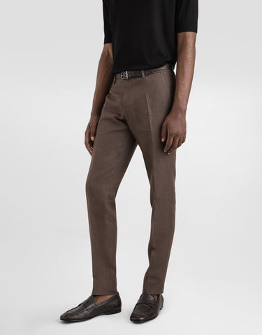 Bukser Dolce & Gabbana Dolce & Gabbana Tailored Linen Pants 58 Brun | GY7BMTFU4LFM0696, 3