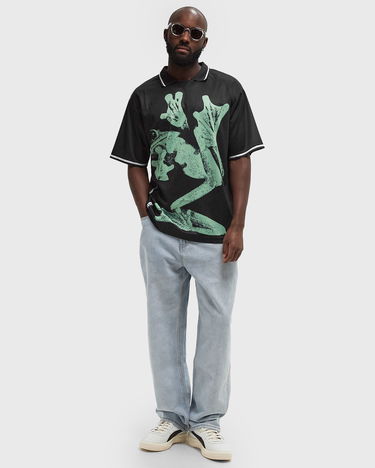Polo skjorte Butter Goods Black Amphibian Graphic Jersey XL Sort | P20442, 1