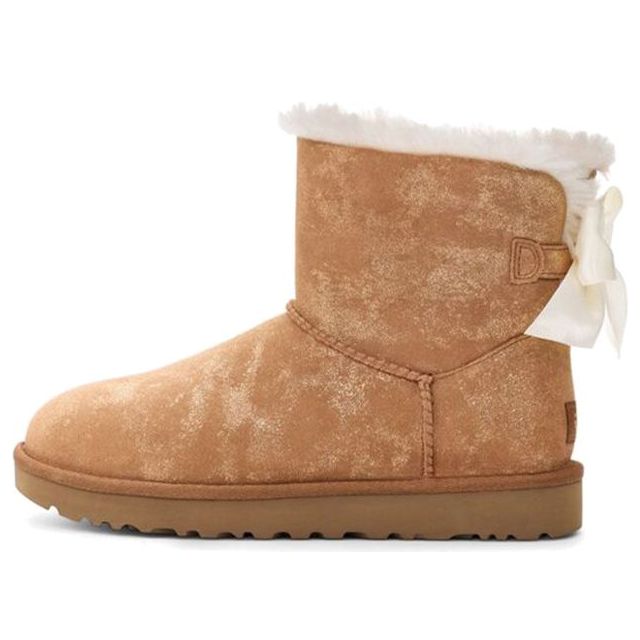 Sneakers og sko UGG Mini Bailey Bow Glimmer Boots Beige | 1125795-CHE, 0