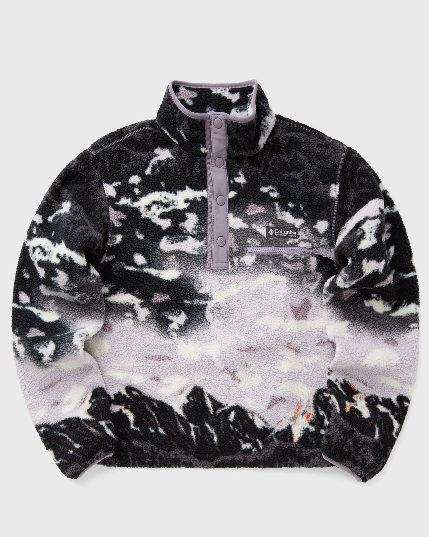 Sweater Columbia Helvetia II Printed Cropped Half Snap Fleece Lilla | 2098501554, 0