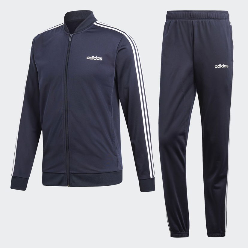 Træningsdragt adidas Performance 3-Stripes Track Suit Mørkeblå | DV2468