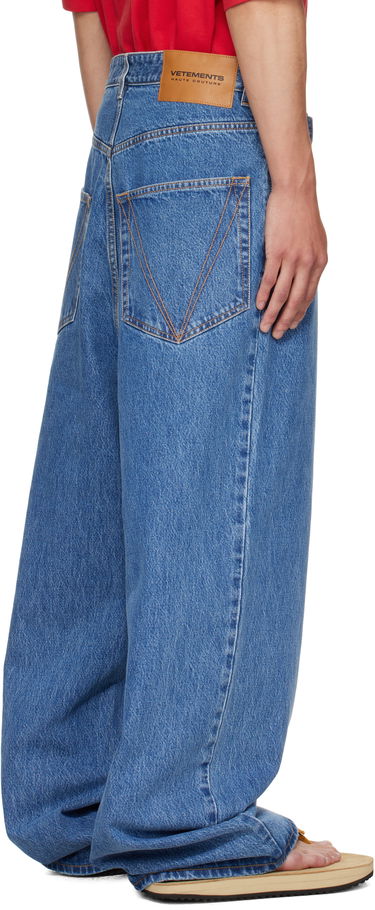 Jeans VETEMENTS Vetements Cradle of Filth Baggy Jeans Blå | UH76DP150LB2, 2