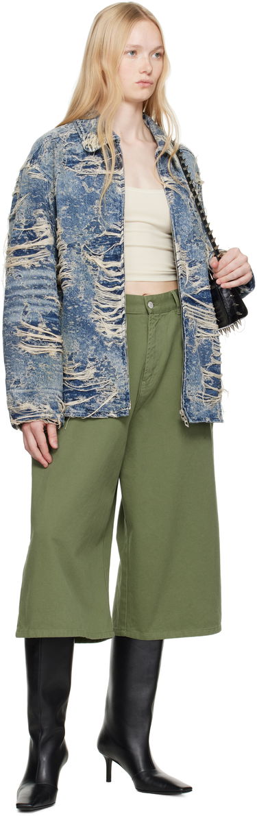 Jakke Diesel Distressed Denim Jacket Blå | A19104 09M04, 3