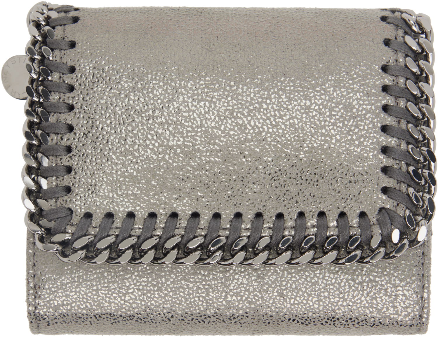 Tegnebog Stella McCartney Stella McCartney Falabella Small Flap Wallet Metalisk | 431000WP0609, 0