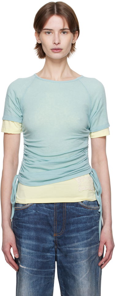 T-shirt Andersson Bell Andersson Bell Cindy String Layered T-Shirt Blå | atb1265w, 0