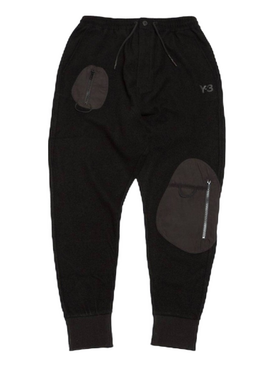 Bukser adidas Originals Y-3 Wool Jersey Cuffed Pants Sort | CE6675