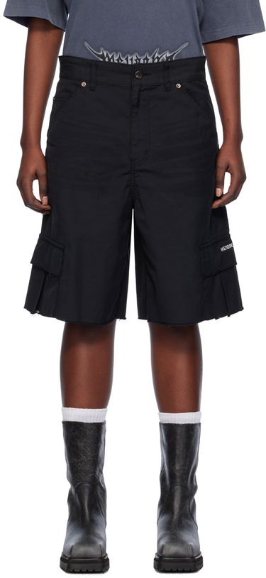 Shorts We11done We11done Cropped Cargo Shorts Sort | WD-DP0-24-344-M-BK, 0