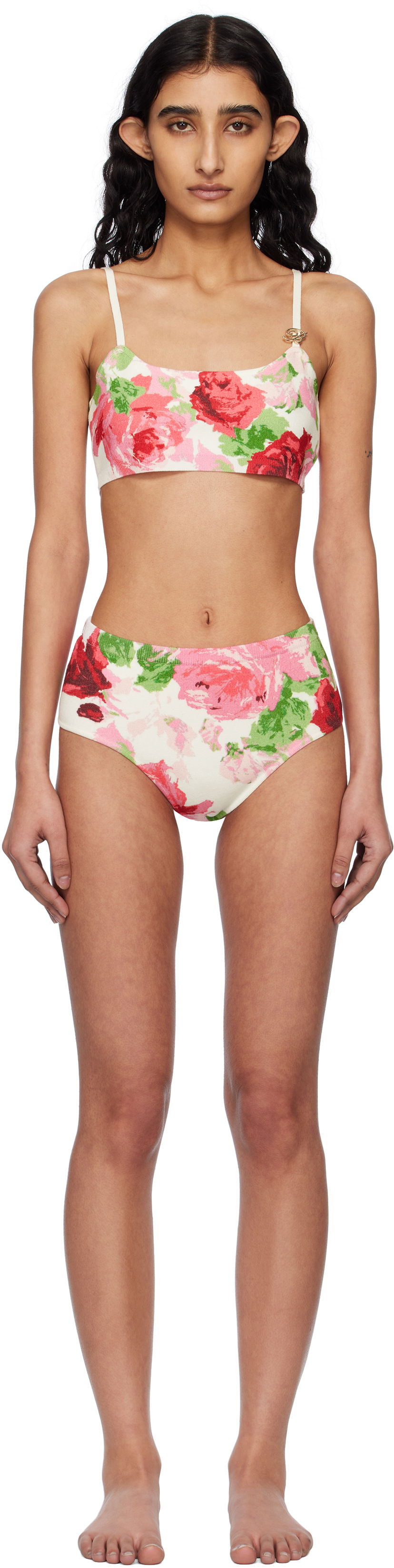Badetøj Blumarine Blumarine Peony-Print Bikini Flerfarvet | P522M539A