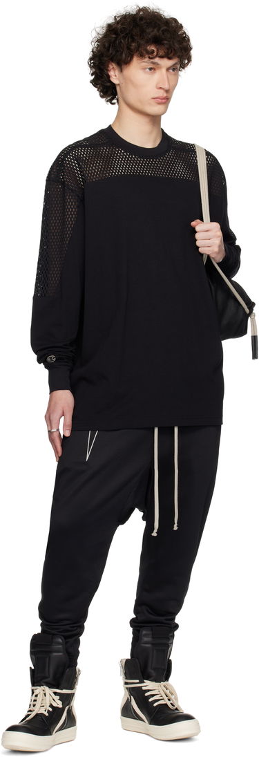 T-shirt Rick Owens Rick Owens Champion Edition Girdered T-Shirt Sort | CM01E1673 CHJGOM JERSEY + MESH, 3