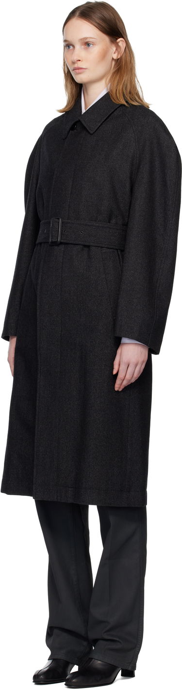 Frakker LEMAIRE Raglan Sleeve Coat Sort | CO1122 LF1319, 3