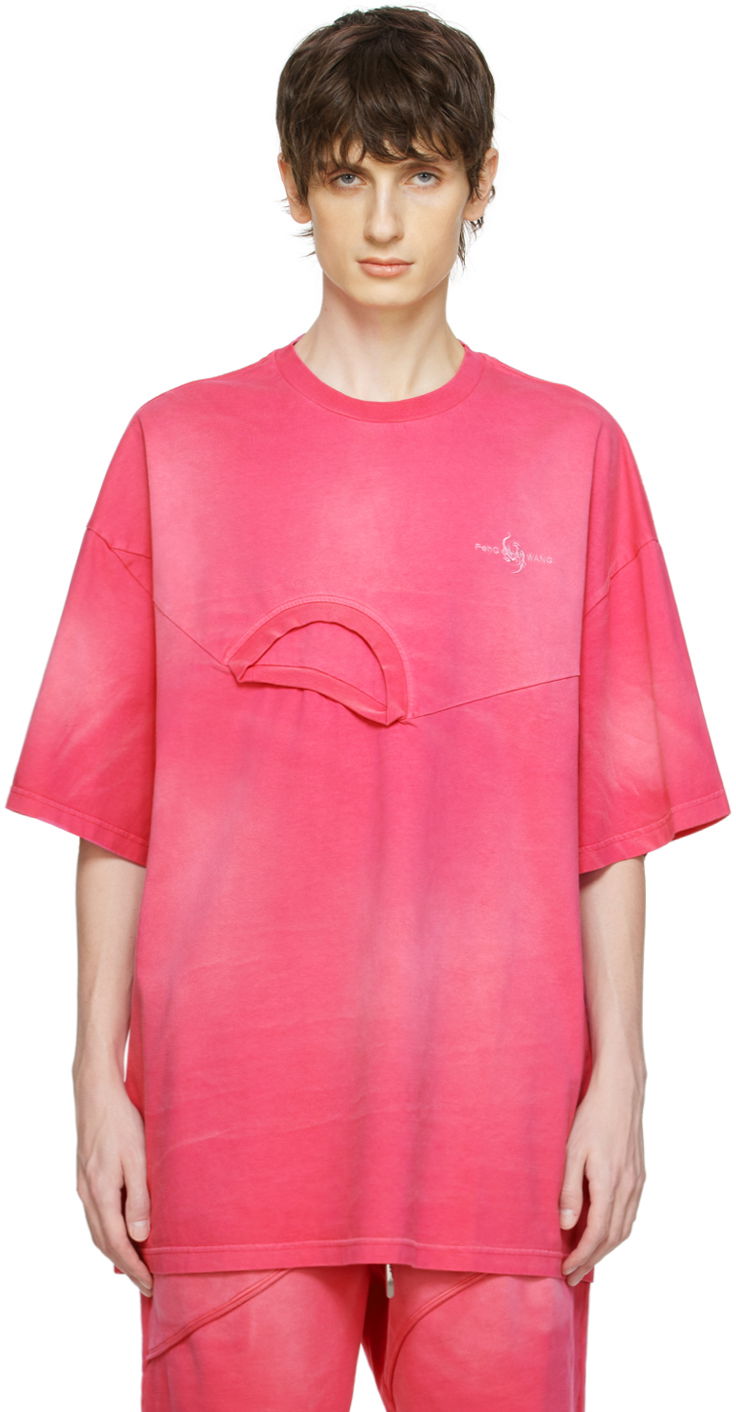 T-shirt Feng Chen Wang Feng Chen Wang 2-In-1 T-Shirt Lyserød | FMS17TS03