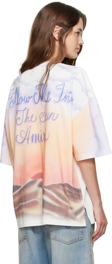 T-shirt AMIRI AMIRI 'Follow Me' Oversized T-Shirt Hvid | AWJYTE1070, 2