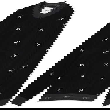 Sweatshirt WTAPS 12 Bones Crew Sweat Sort | 232TQDT-SHM04-BK, 0
