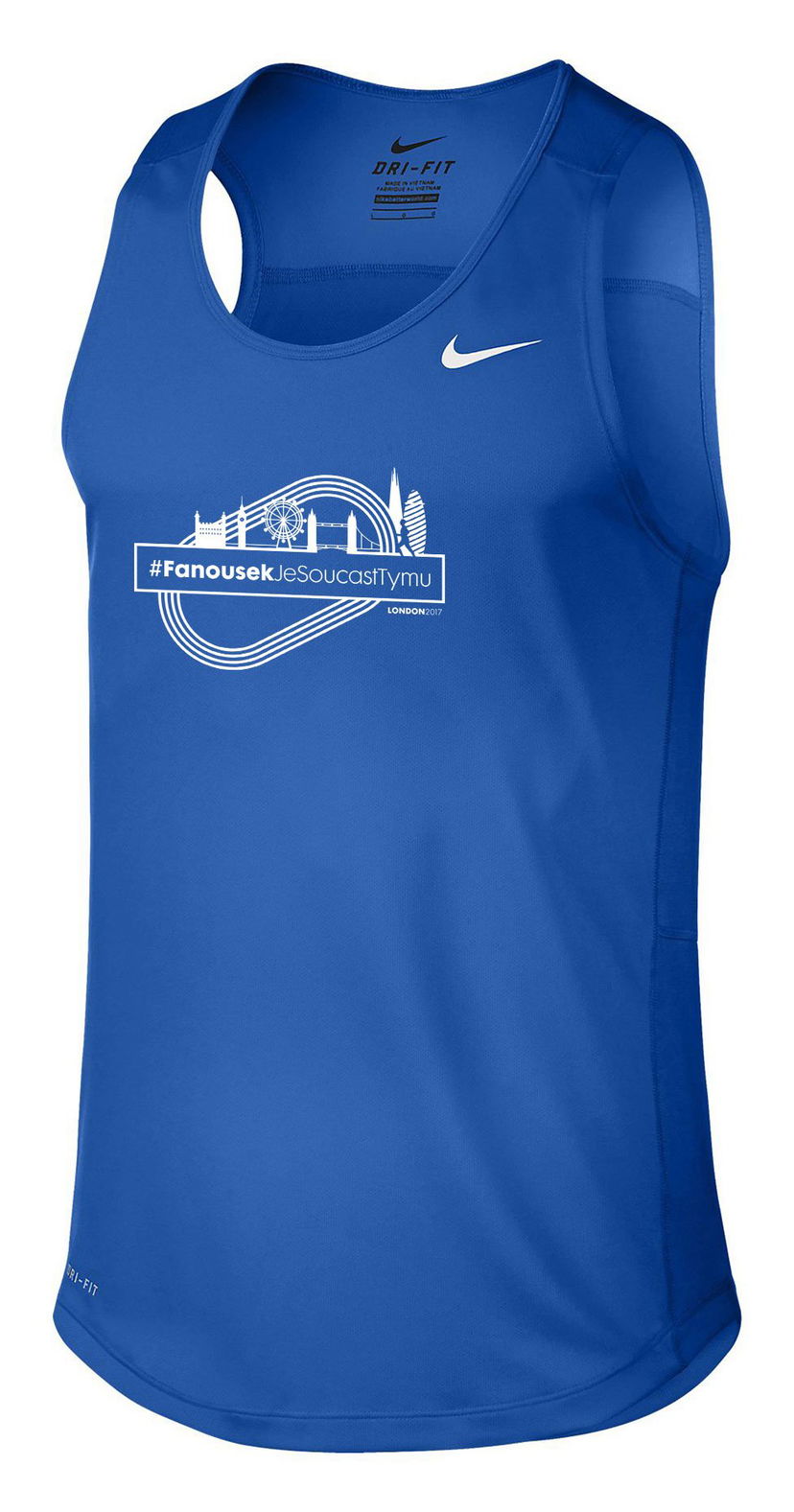 Tanktop Nike Nike Miler Singlet II Fans Running Tank Top Blå | 598589-493-logo