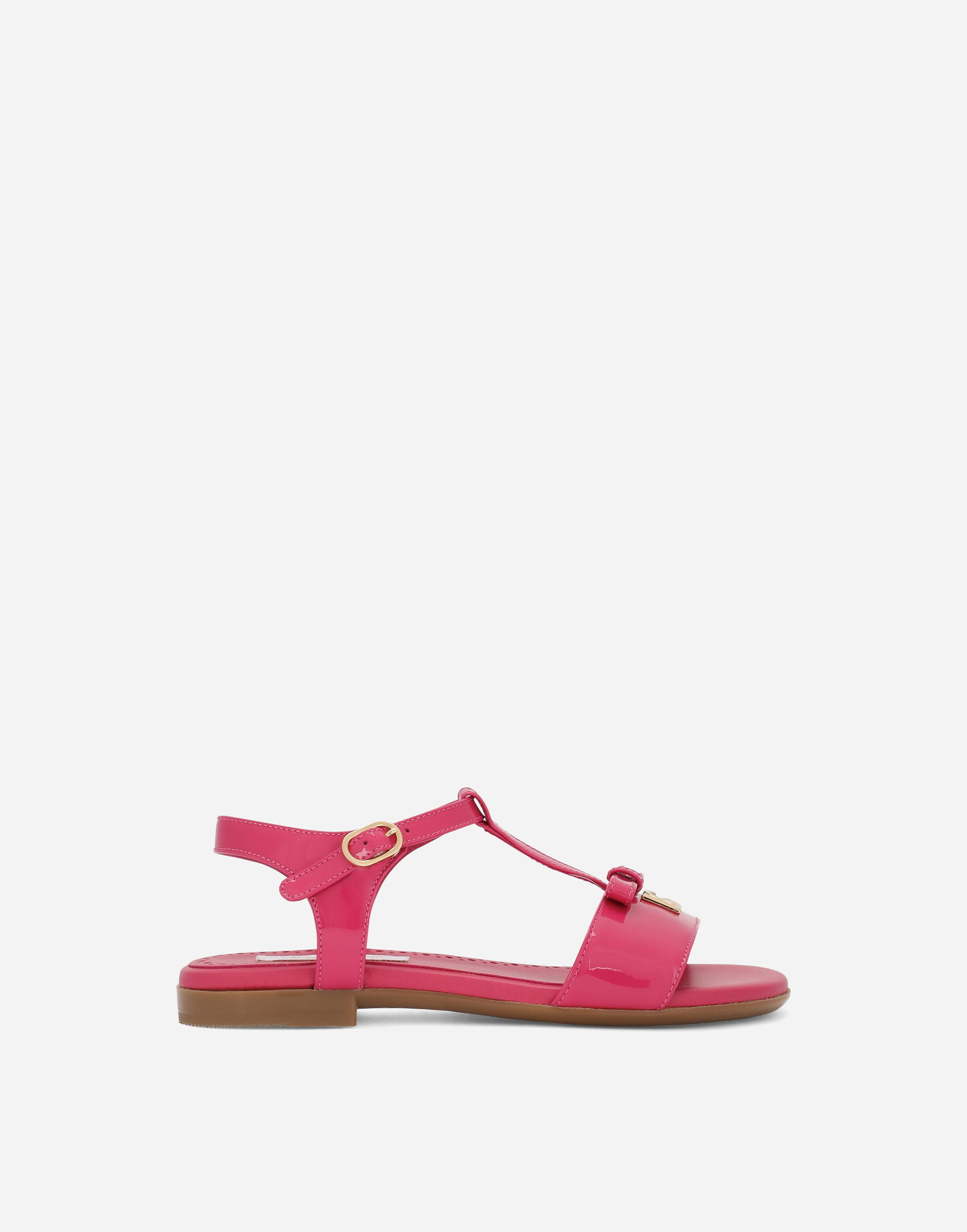 Tilbehør Dolce & Gabbana Dolce & Gabbana Leather T-Strap Sandals Lyserød | D11155A132880411, 0