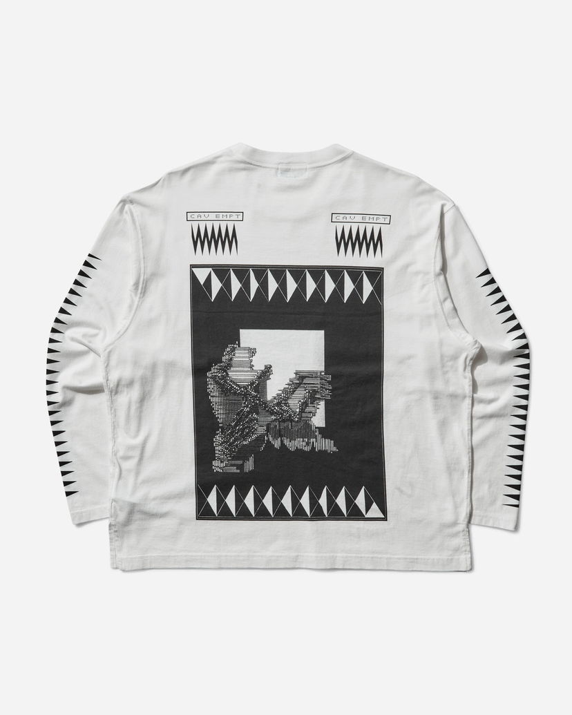 T-shirt Cav Empt Century Cameo Longsleeve T-Shirt Hvid | CES28LT03 WHITE