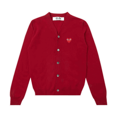 Sweater Comme des Garçons PLAY Knit Cardigan Rød | az n008 051 5, 0