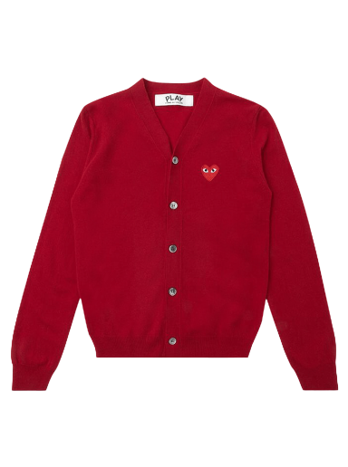 Sweater Comme des Garçons PLAY Knit Cardigan Rød | az n008 051 5
