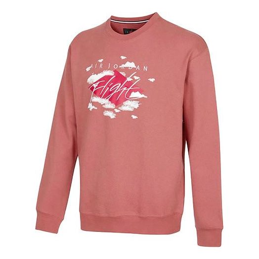Sweater Jordan Air Jordan Flight Fleece Crewneck Sweatshirt Lyserød | DH9036-691