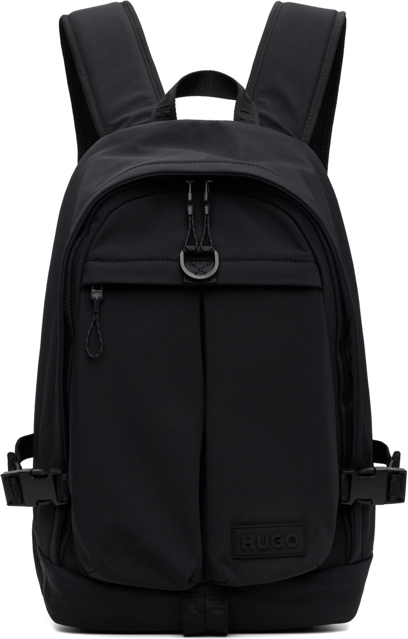 Rygsæk BOSS Hugo Logo Patch Backpack Sort | 50551814
