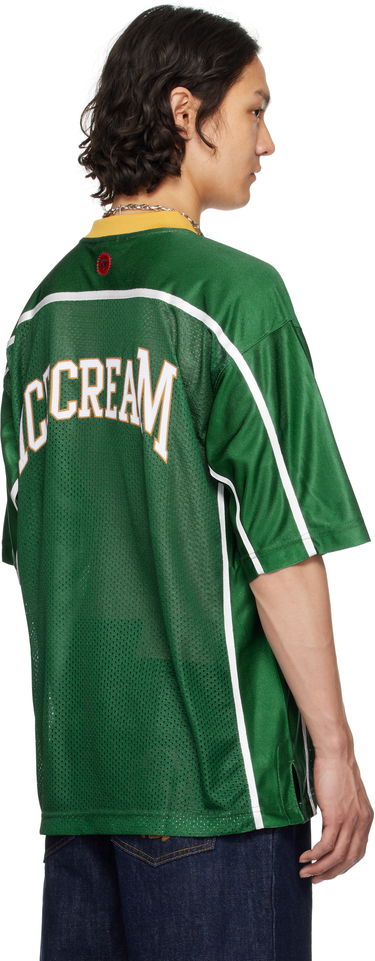 Jersey BBC IceCream ICECREAM Cherry Appliqué Football Jersey Grøn | IC25150, 2
