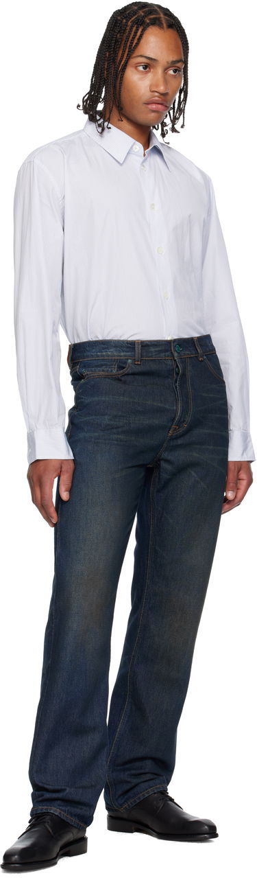 Skjorte OUR LEGACY Beyond Striped Button-Up Shirt Hvid | M4252BD, 4