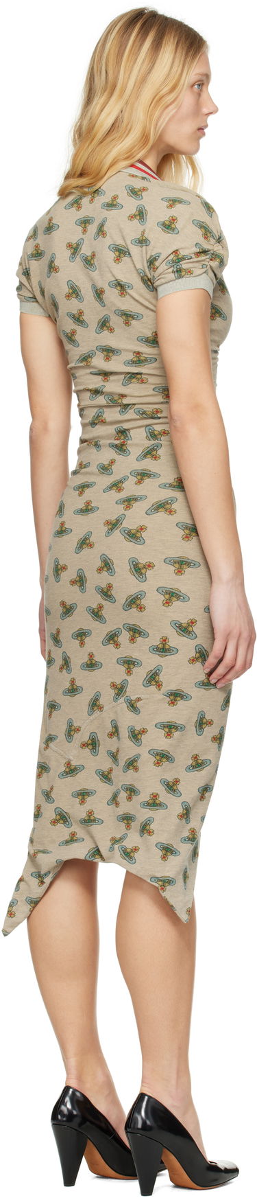 Kjole Vivienne Westwood Vivienne Westwood Pulling Midi Dress Beige | 1102000Z-J008U-, 2