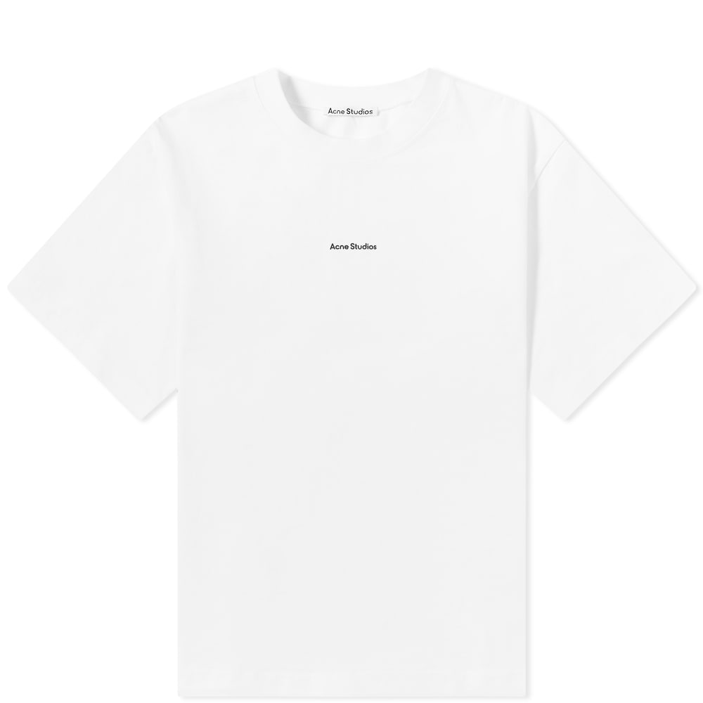 T-shirt Acne Studios Extorr Stamp Logo Tee Hvid | BL0278-183, 0