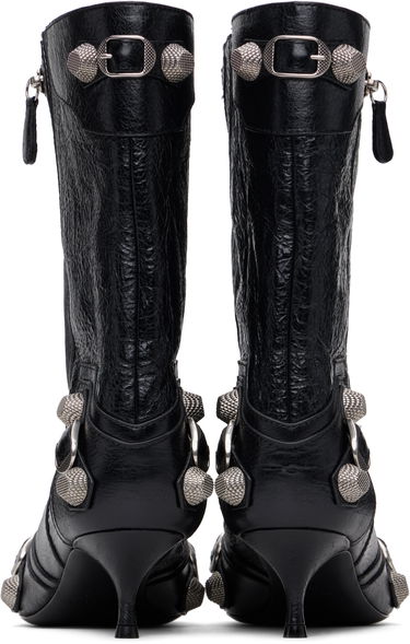 Sneakers og sko Balenciaga Leather Ankle Boots with Metal Studs Sort | 802082 WAD4E, 1