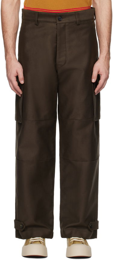 Cargo bukser Marni Marni Organic Cotton Cargo Pants Brun | PUMU0169A1 TCY36, 0