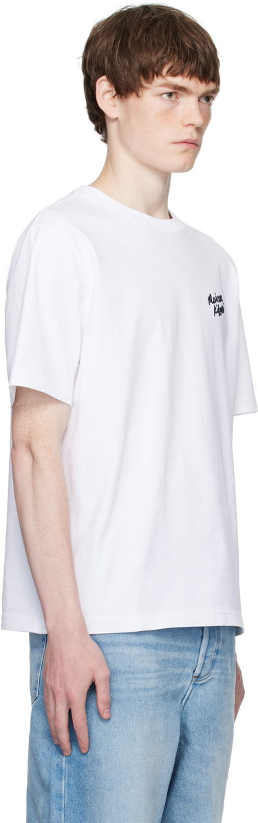 T-shirt MAISON KITSUNÉ Maison Kitsuné Handwriting Comfort T-Shirt Mørkeblå | MM00126KJ7025, 4