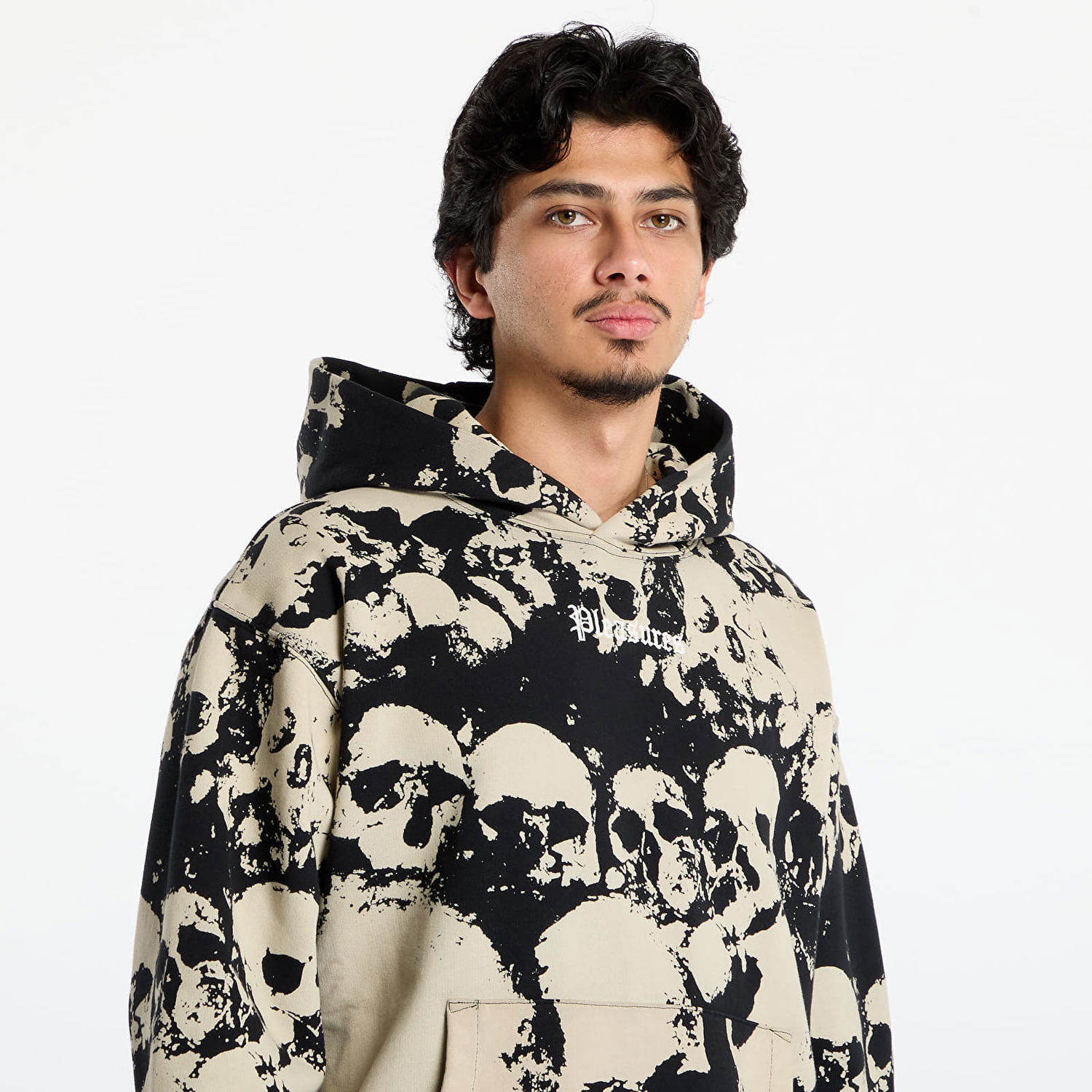 Sweatshirt Pleasures Despair Skull Pattern Hoodie Flerfarvet | P25F022-BLACK, 1